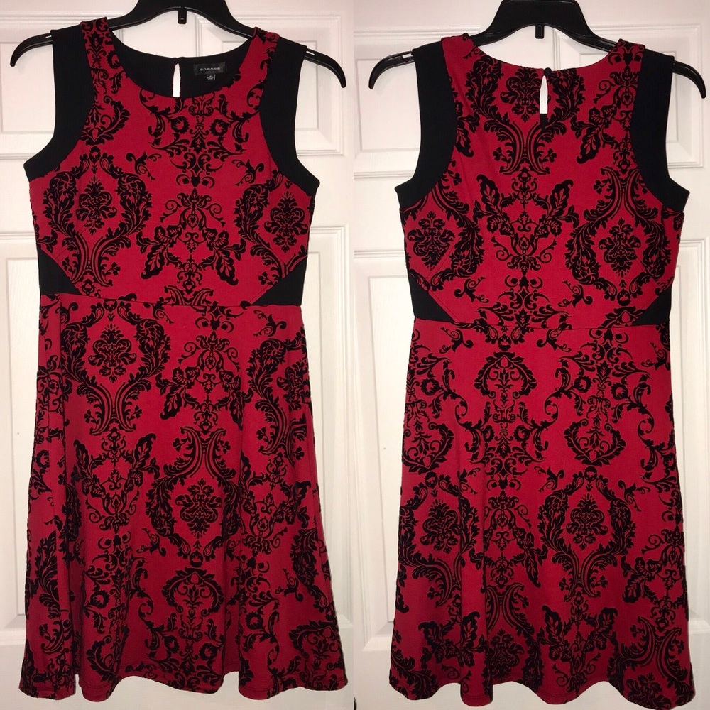 Black and red dress